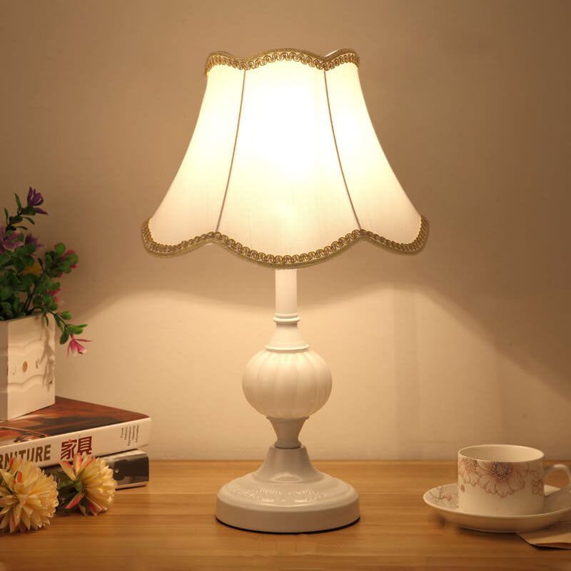 Floral Glass Table Lamp 1-Light Nordic Vintage Design-Lighting > Table Lamps-casanuva-100V-120V - Push Butto...-10-casanuva