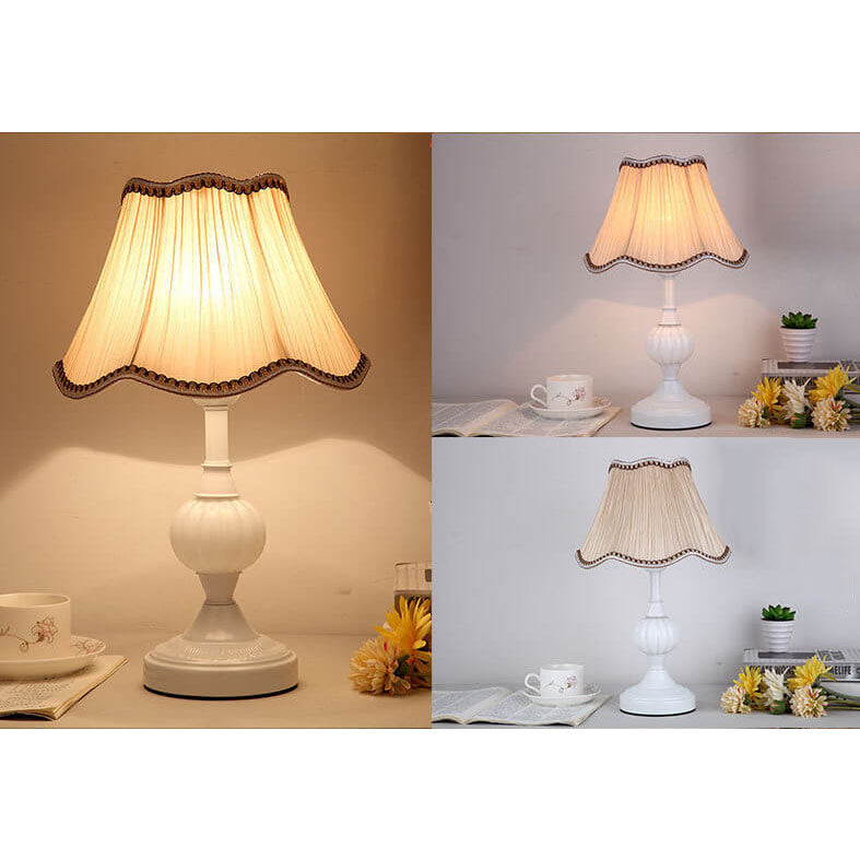 Floral Glass Table Lamp 1-Light Nordic Vintage Design-Lighting > Table Lamps-casanuva-casanuva