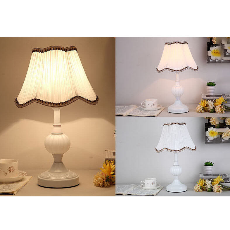 Floral Glass Table Lamp 1-Light Nordic Vintage Design-Lighting > Table Lamps-casanuva-casanuva