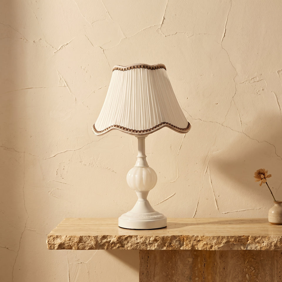 Floral Glass Table Lamp 1-Light Nordic Vintage Design-Lighting > Table Lamps-casanuva-casanuva