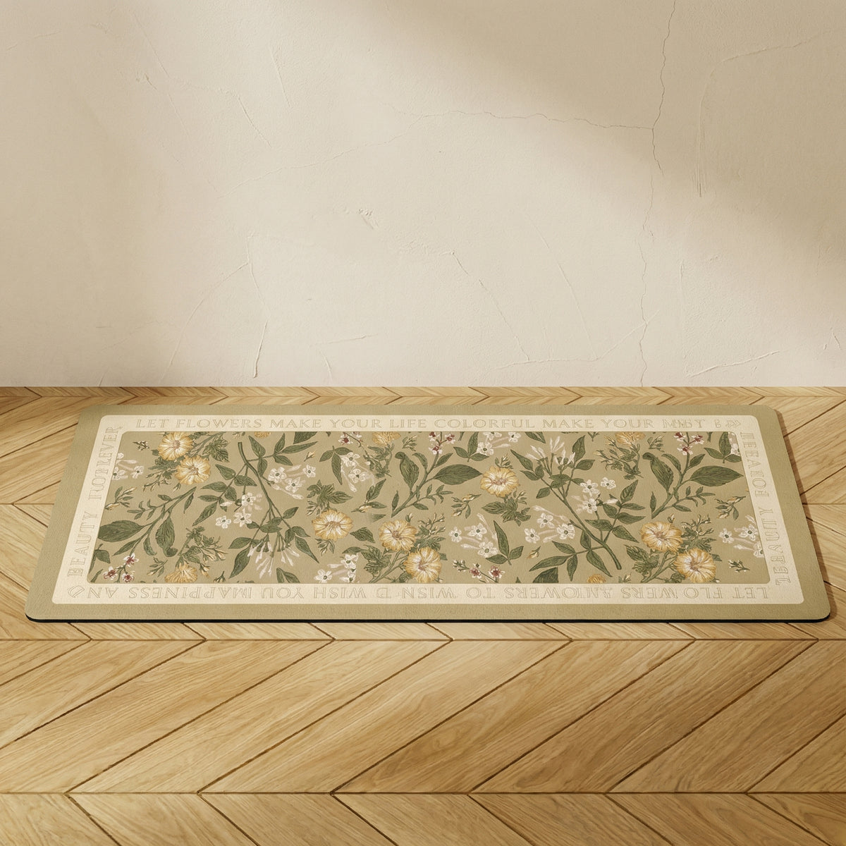 Floral Quick Dry Kitchen Mat-Kitchen & Dining > Kitchen Mats-casanuva-casanuva