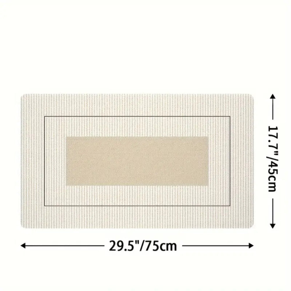 Floral Striped Kitchen Mat Washable Non Slip-Kitchen & Dining > Kitchen Mats-casanuva-casanuva