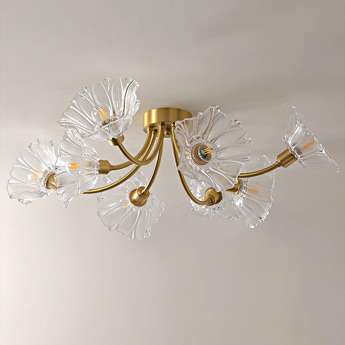 Flower Glass Ceiling Lamp-Lighting > Ceiling Lights-casanuva-casanuva