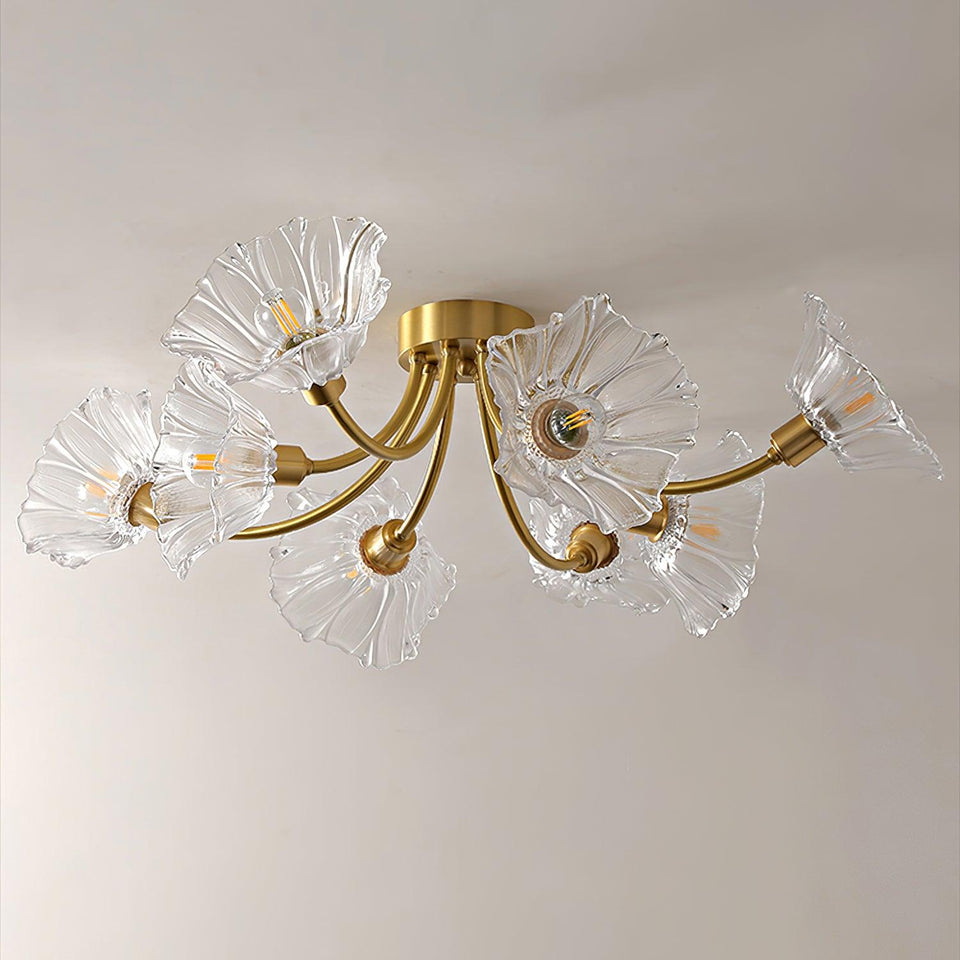 Flower Glass Ceiling Lamp-Lighting > Ceiling Lights-casanuva-casanuva