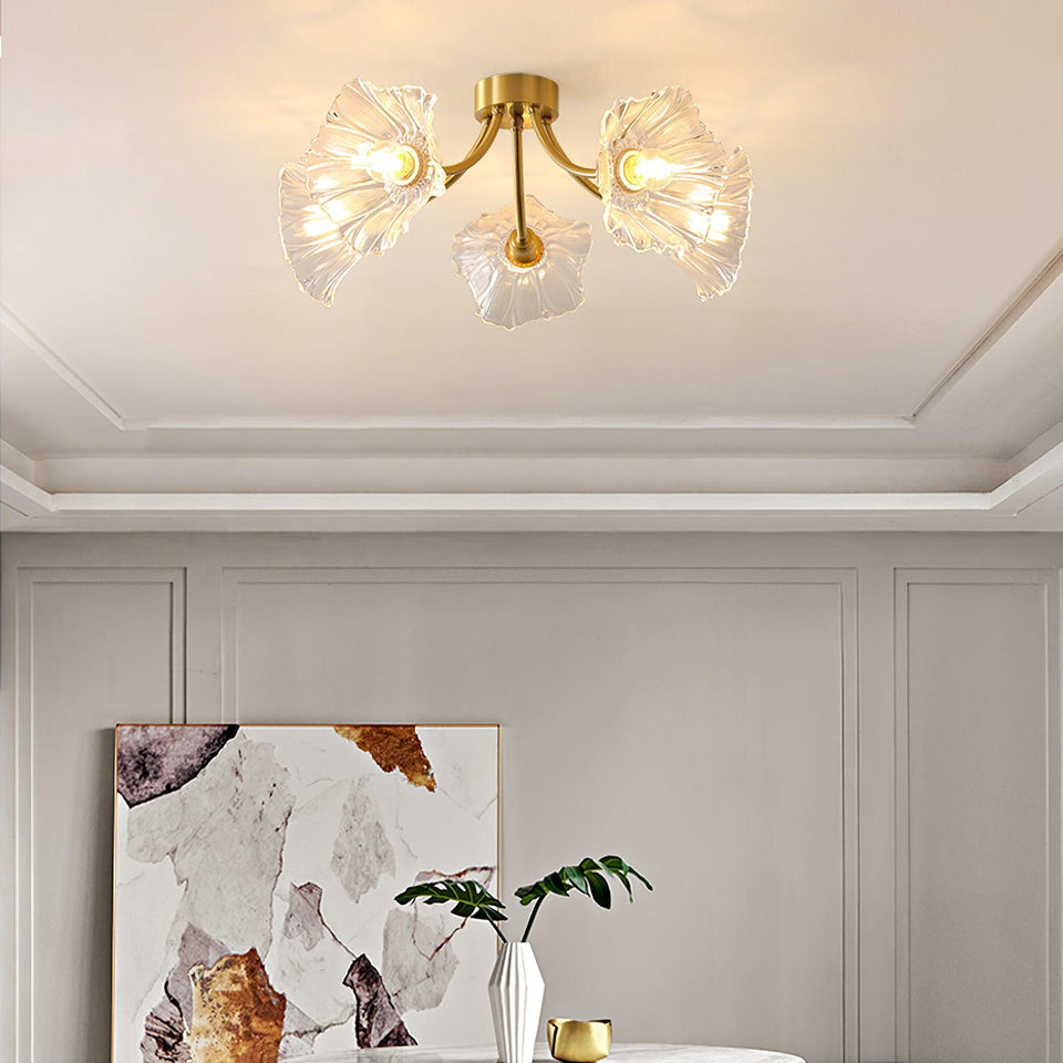 Flower Glass Ceiling Lamp-Lighting > Ceiling Lights-casanuva-casanuva