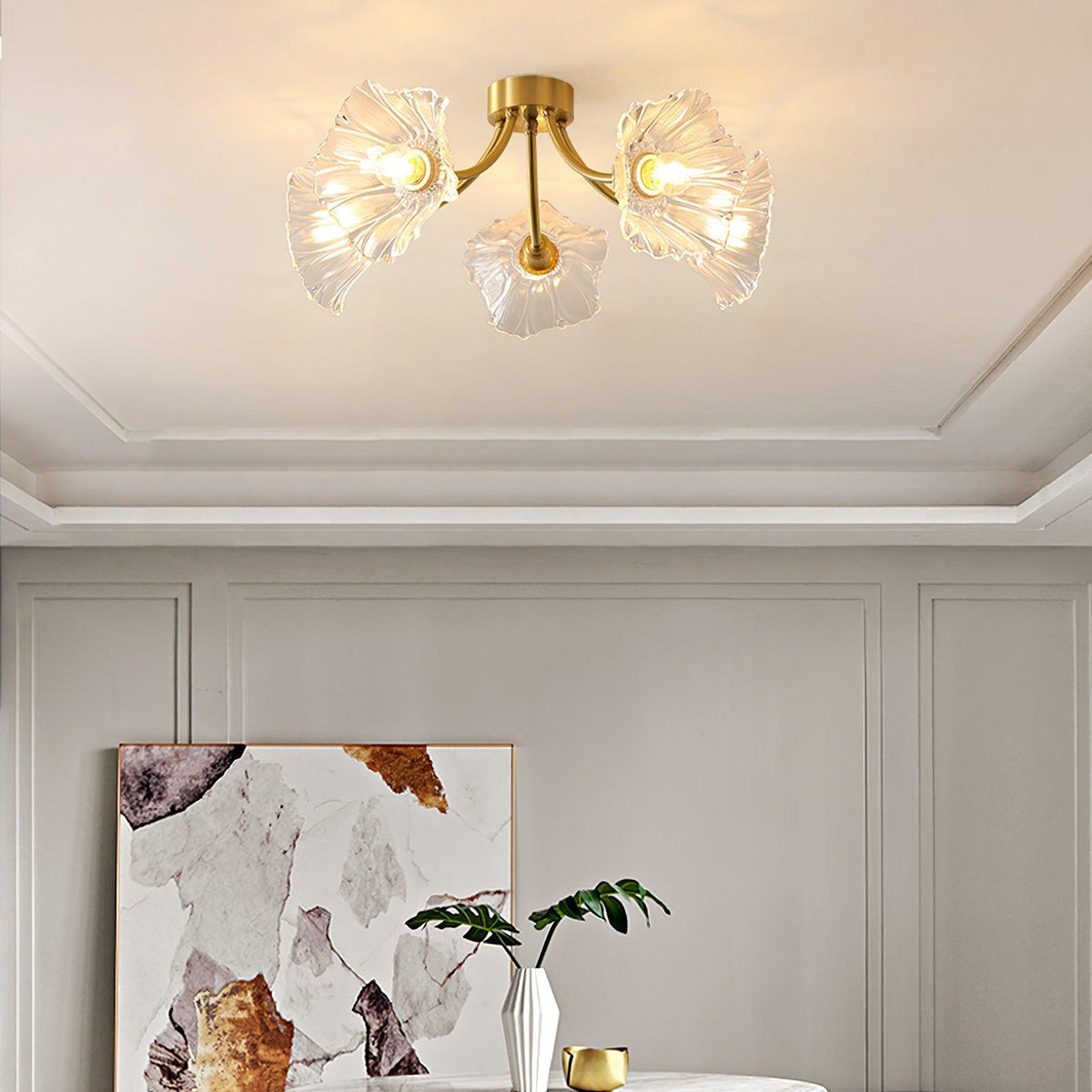 Flower Glass Ceiling Lamp-Lighting > Ceiling Lights-casanuva-casanuva