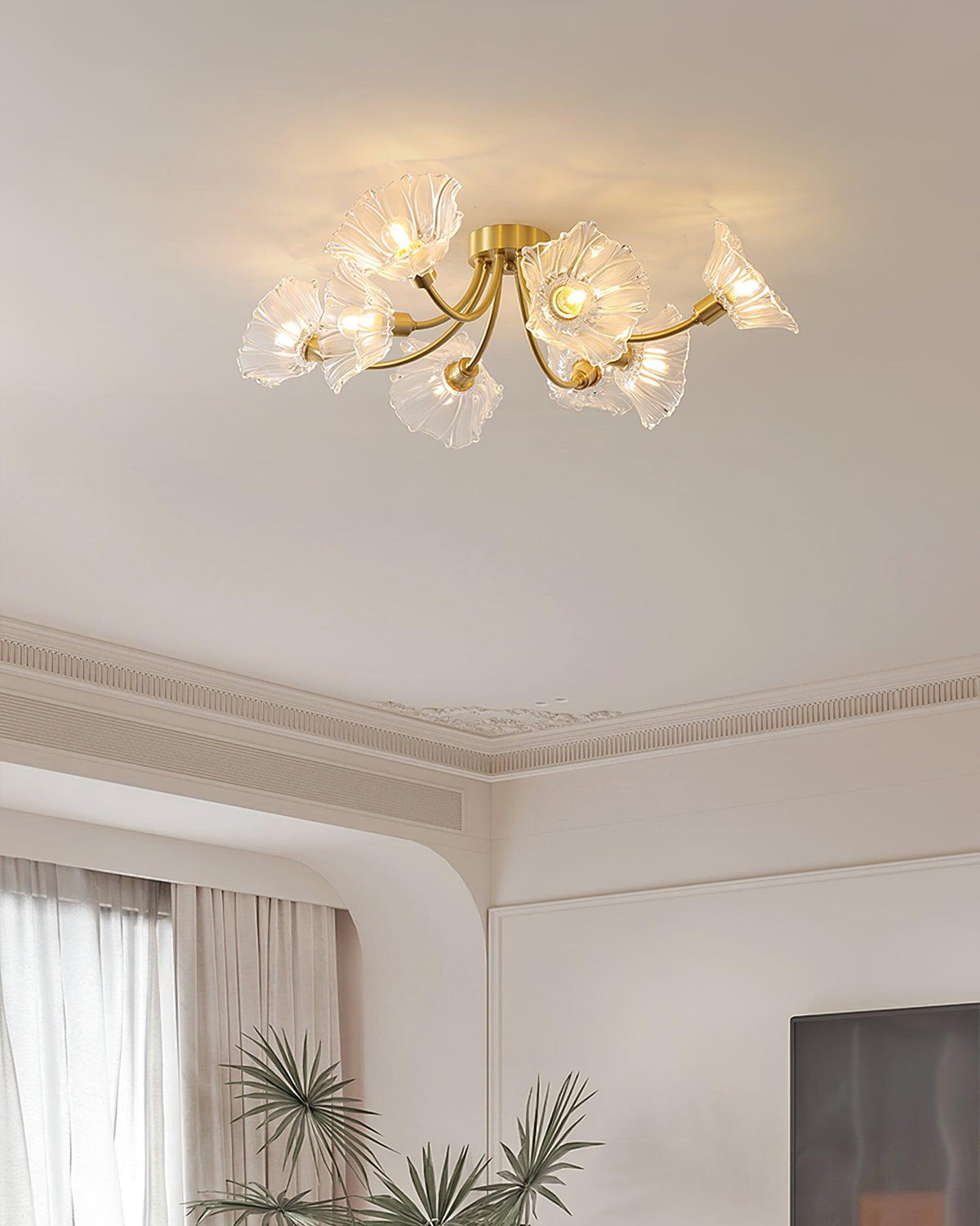 Flower Glass Ceiling Lamp-Lighting > Ceiling Lights-casanuva-casanuva