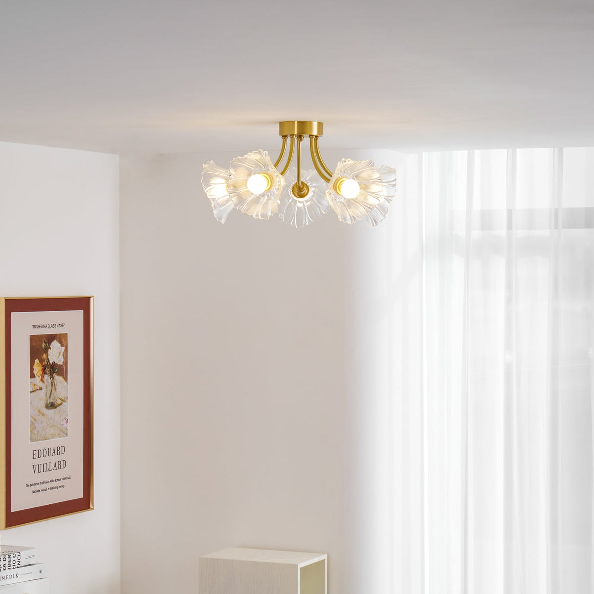 Flower Glass Ceiling Lamp-Lighting > Ceiling Lights-casanuva-casanuva