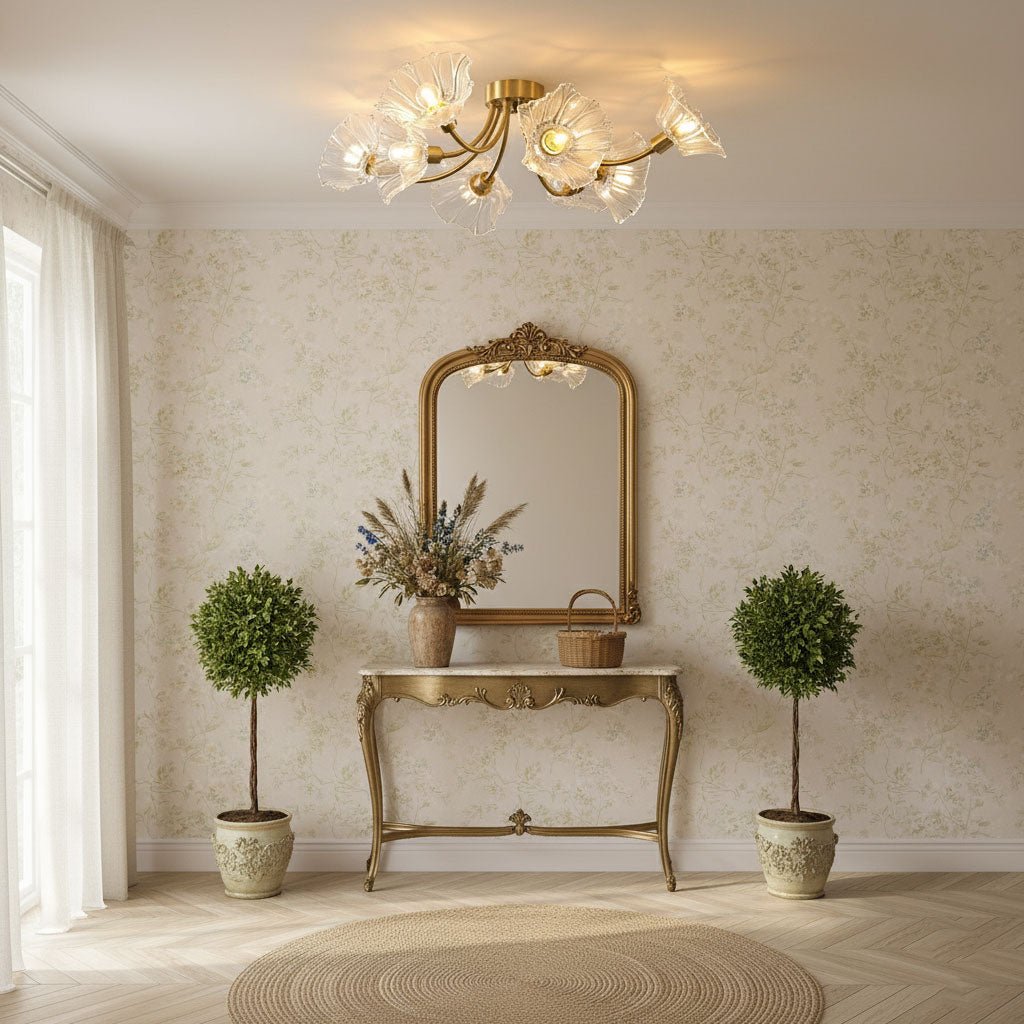 Flower Glass Ceiling Lamp-Lighting > Ceiling Lights-casanuva-casanuva
