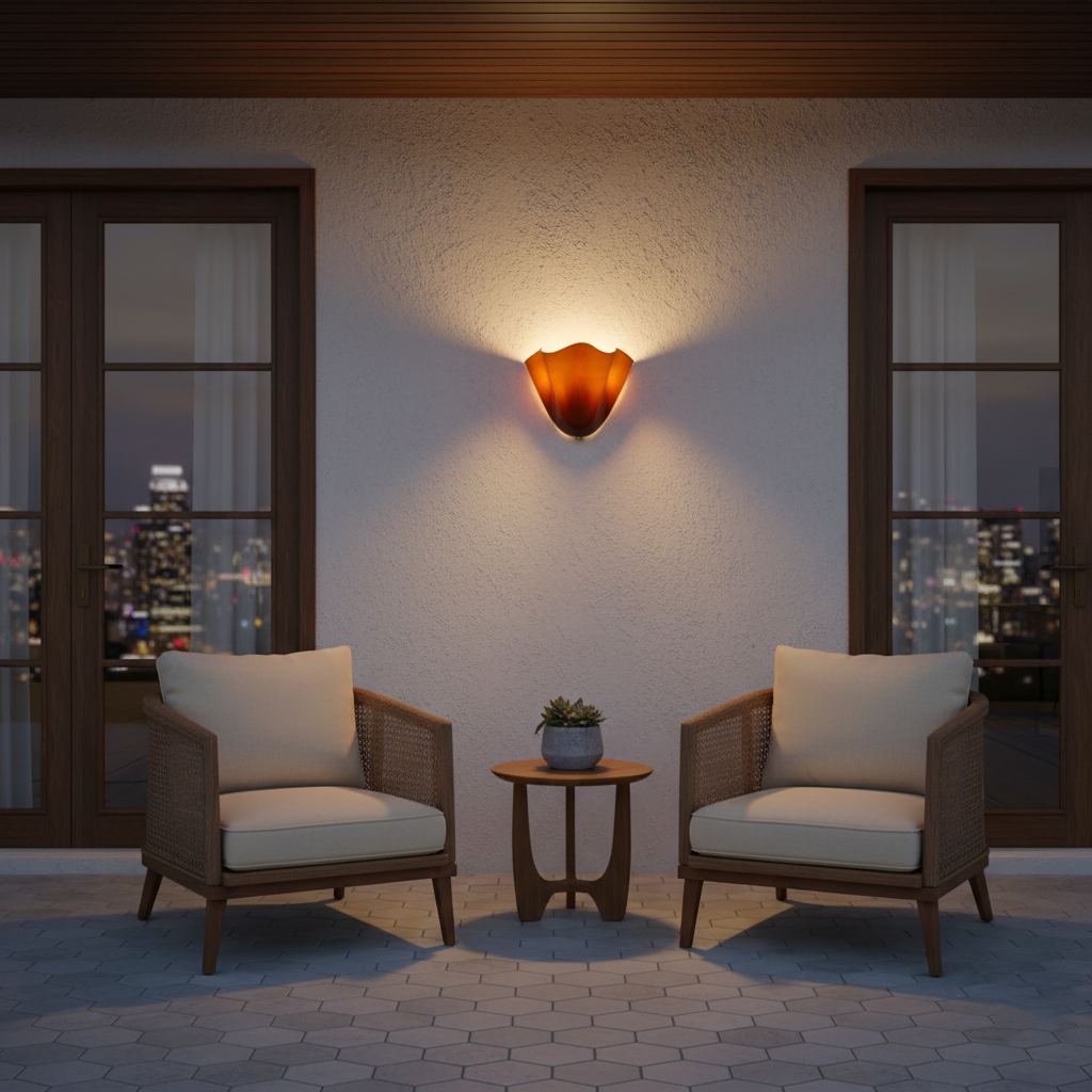 Flower Glass Wall Light-Lighting > Wall Lights-casanuva-casanuva