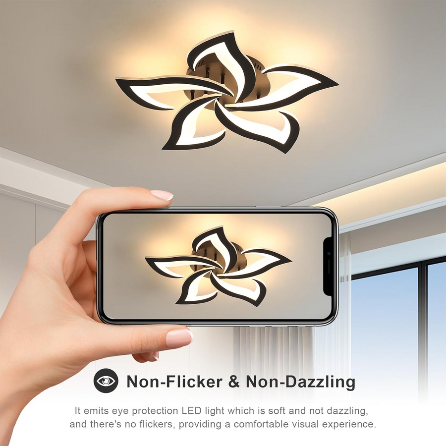 Flower Shape Iron LED Ceiling Light for Living Room-Lighting > Ceiling Lights-casanuva-casanuva