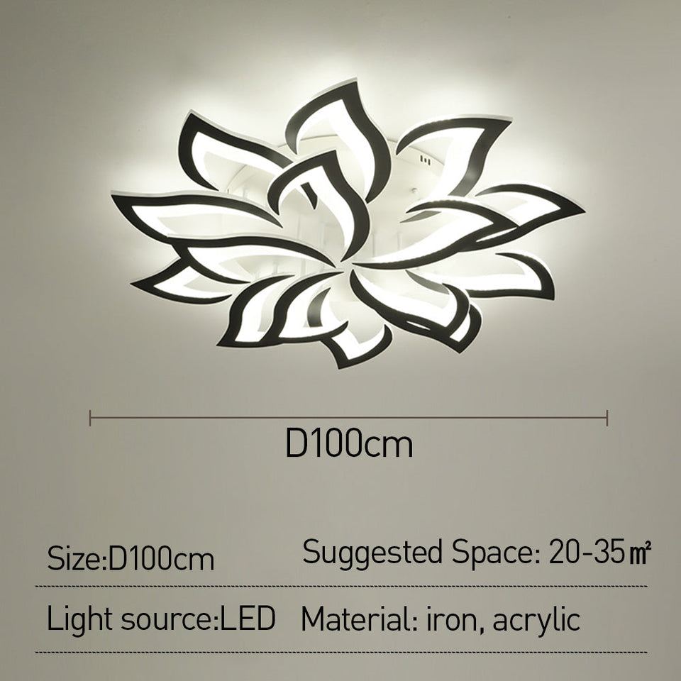 Flower Shape Iron LED Ceiling Light for Living Room-Lighting > Ceiling Lights-casanuva-casanuva