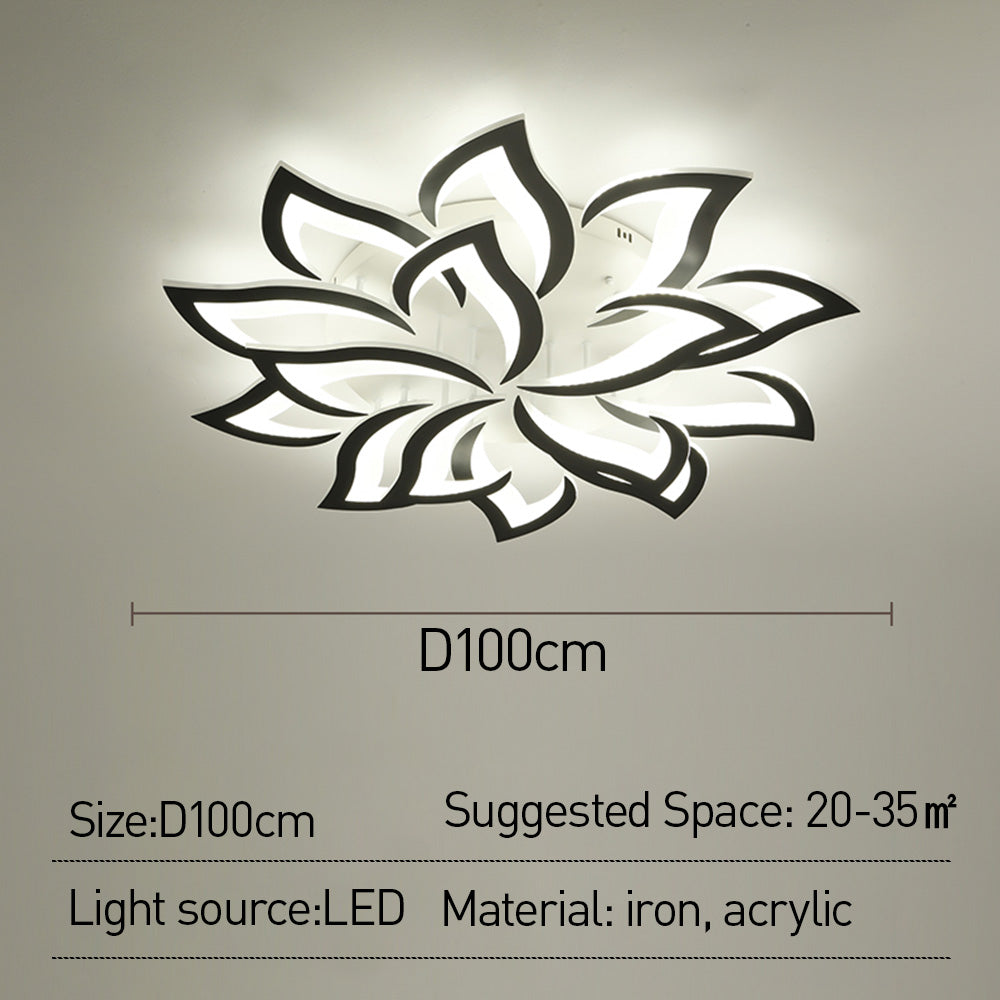 Flower Shape Iron LED Ceiling Light for Living Room-Lighting > Ceiling Lights-casanuva-casanuva