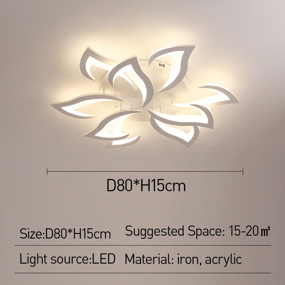 Flower Shape Iron LED Ceiling Light for Living Room-Lighting > Ceiling Lights-casanuva-casanuva