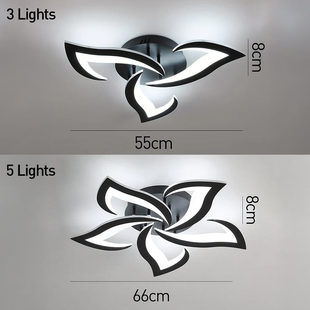 Flower Shape Iron LED Ceiling Light for Living Room-Lighting > Ceiling Lights-casanuva-casanuva