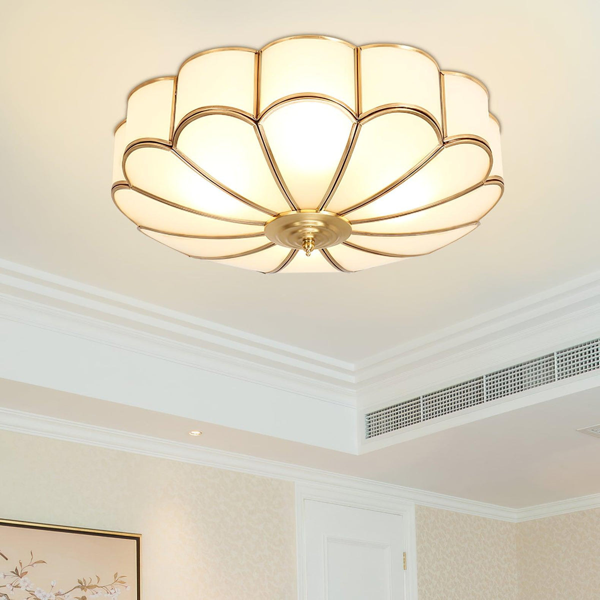 Flower Shaped Glass Recessed Ceiling Light Fixture-Lighting > Ceiling Lights-casanuva-casanuva