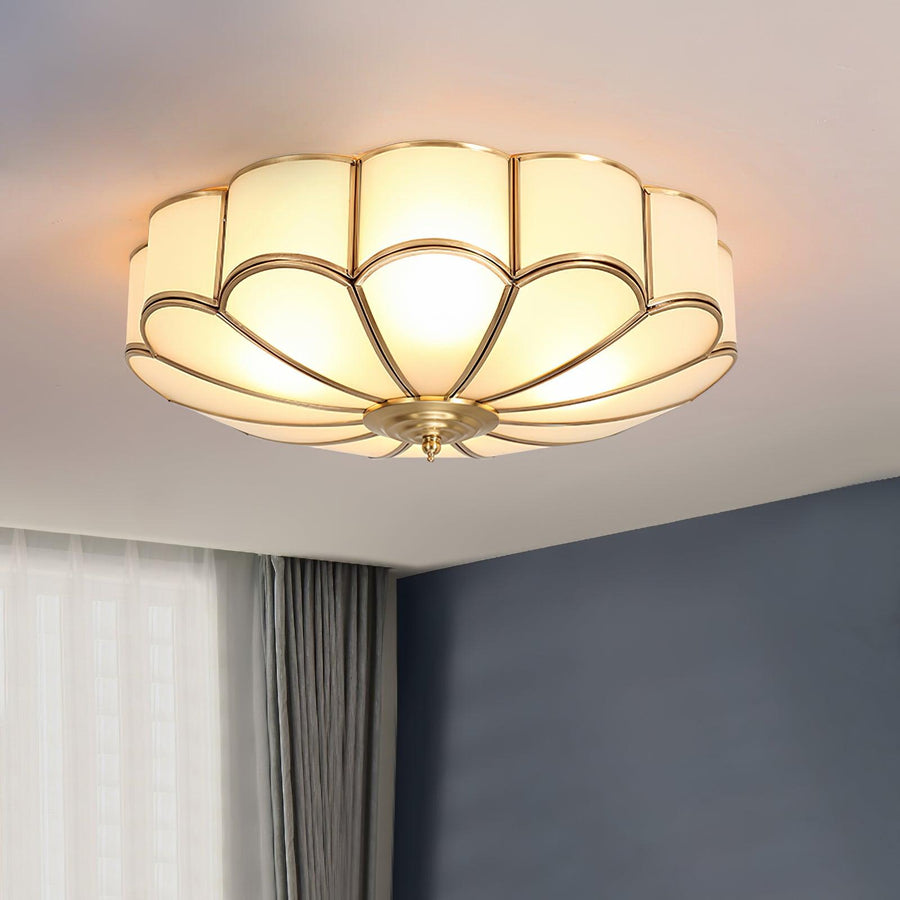 Flower Shaped Glass Recessed Ceiling Light Fixture-Lighting > Ceiling Lights-casanuva-casanuva