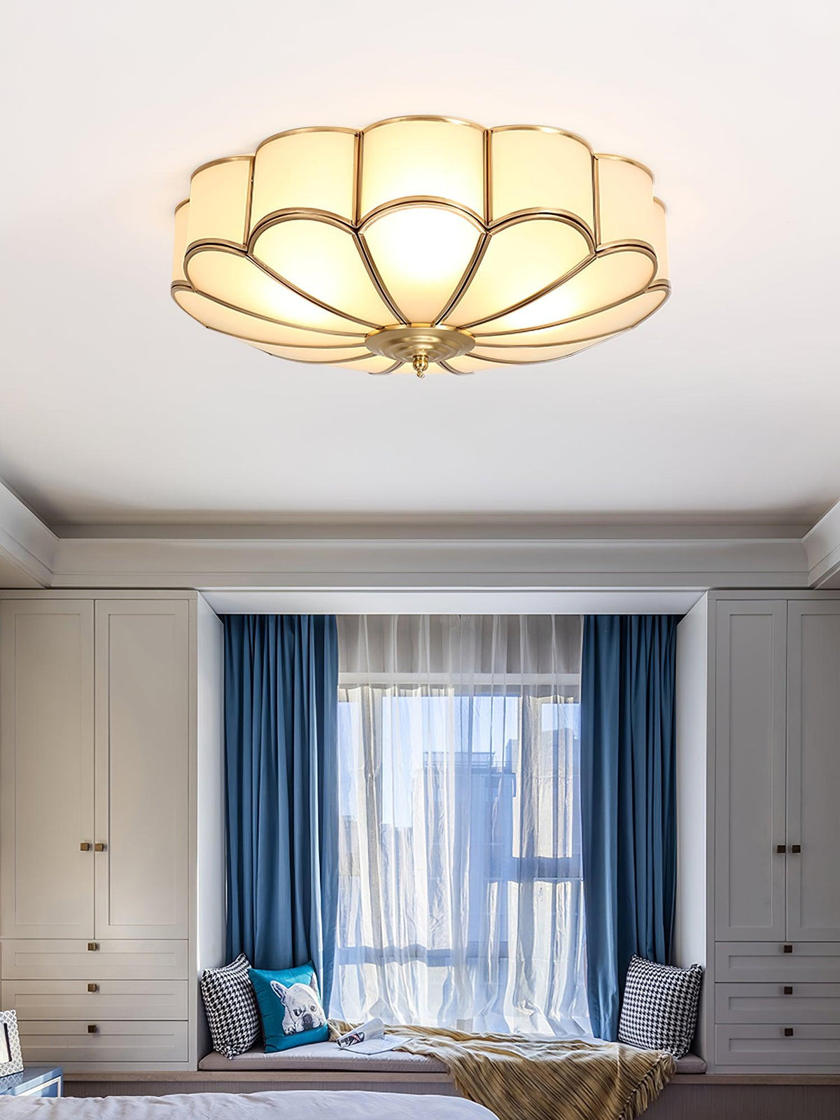 Flower Shaped Glass Recessed Ceiling Light Fixture-Lighting > Ceiling Lights-casanuva-casanuva