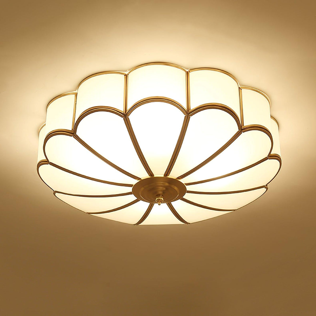 Flower Shaped Glass Recessed Ceiling Light Fixture-Lighting > Ceiling Lights-casanuva-casanuva