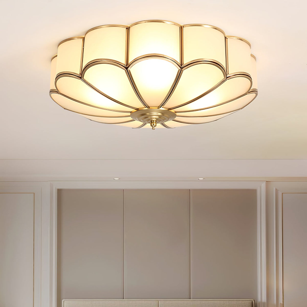Flower Shaped Glass Recessed Ceiling Light Fixture-Lighting > Ceiling Lights-casanuva-casanuva
