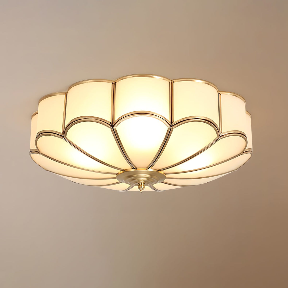 Flower Shaped Glass Recessed Ceiling Light Fixture-Lighting > Ceiling Lights-casanuva-casanuva
