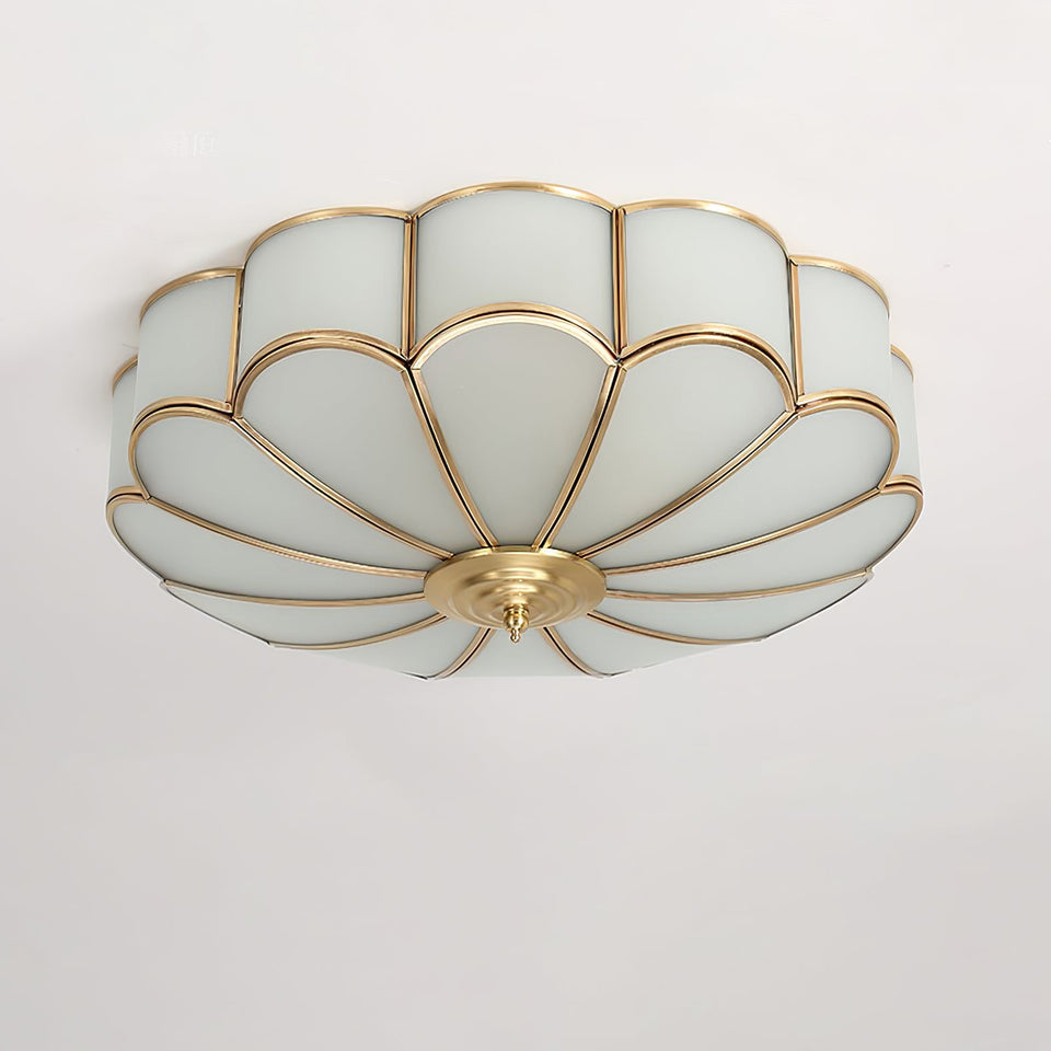 Flower Shaped Glass Recessed Ceiling Light Fixture-Lighting > Ceiling Lights-casanuva-casanuva