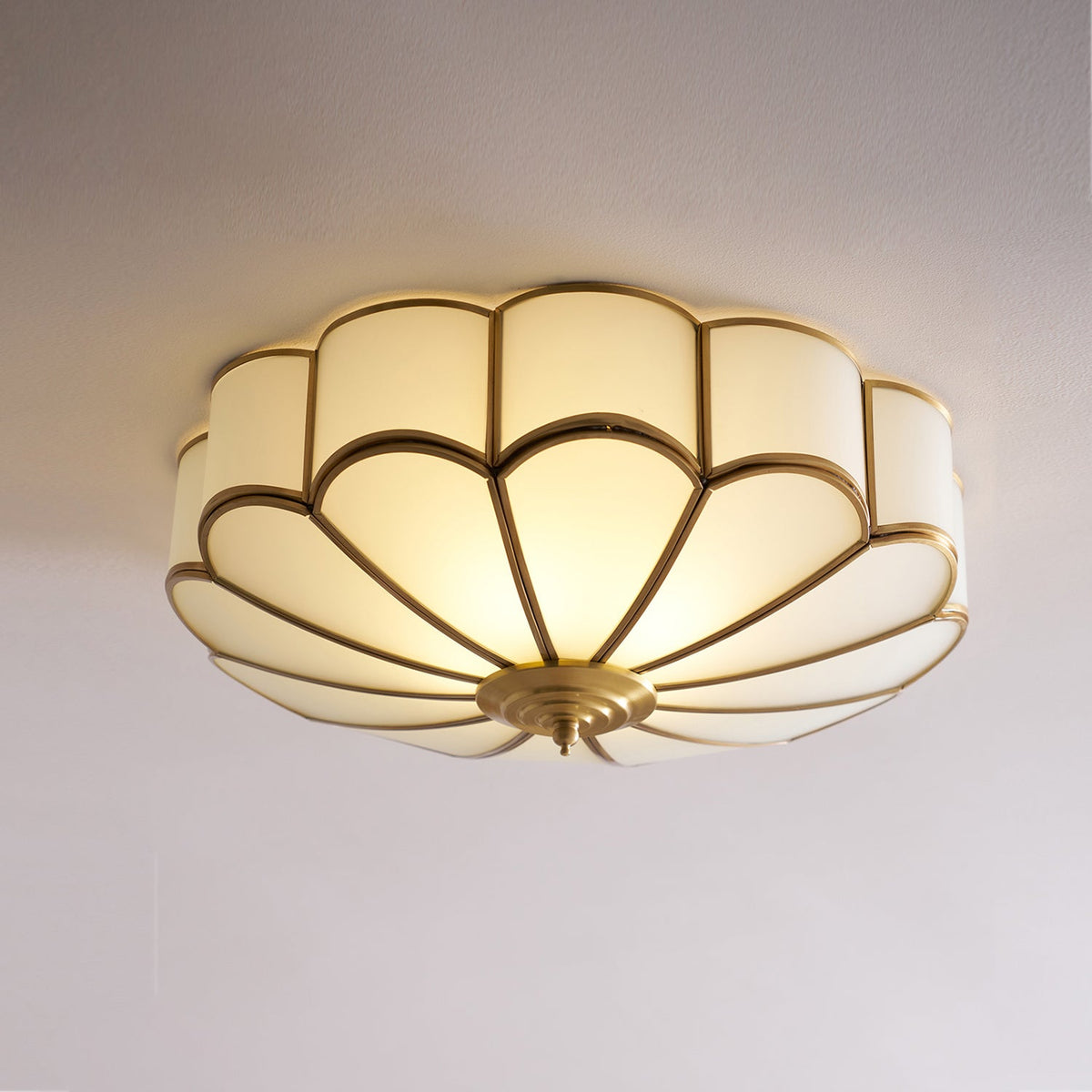 Flower Shaped Glass Recessed Ceiling Light Fixture-Lighting > Ceiling Lights-casanuva-casanuva