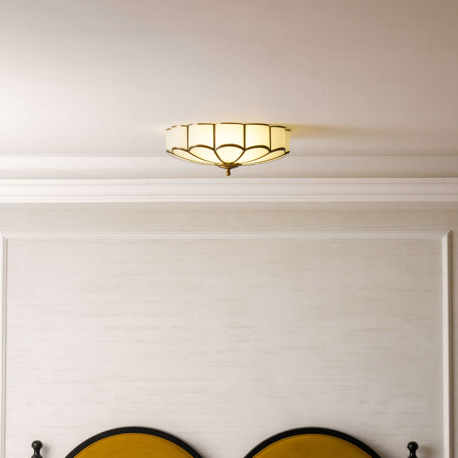 Flower Shaped Glass Recessed Ceiling Light Fixture-Lighting > Ceiling Lights-casanuva-casanuva
