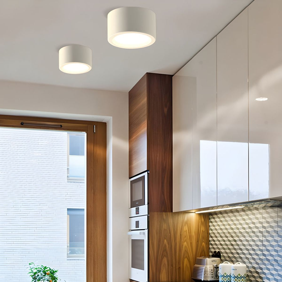 Flush Ceiling Light Nordic Style Indoor Lighting-Lighting > Ceiling Lights-casanuva-White-D10 × H7 cm(7W)-White Light-casanuva