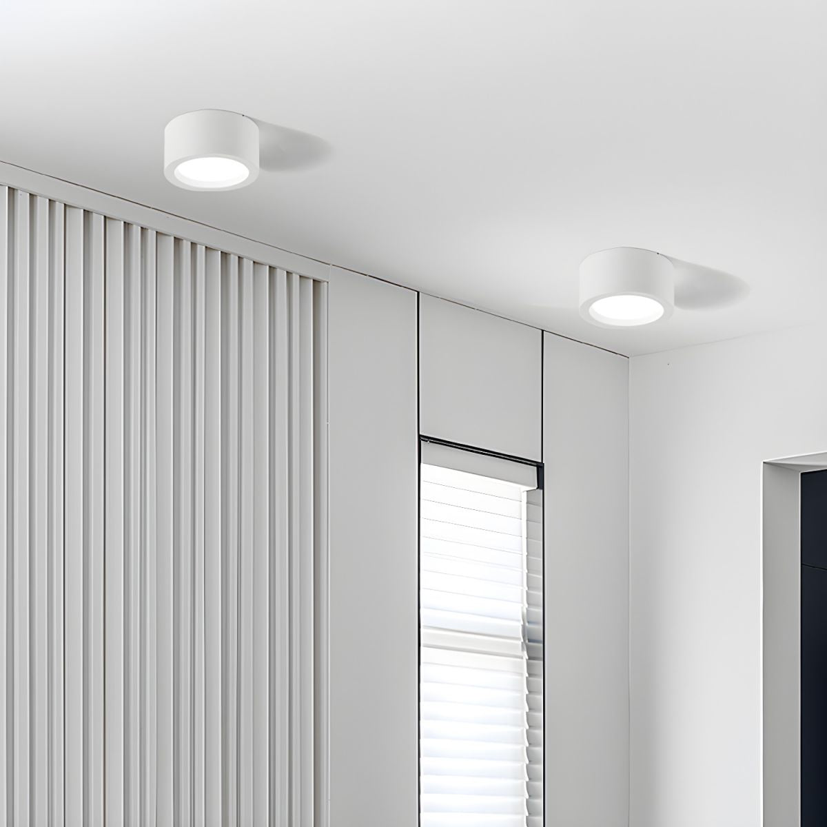 Flush Ceiling Light Nordic Style Indoor Lighting-Lighting > Ceiling Lights-casanuva-White-D16 × H7 cm(15W)-Warm Light-casanuva