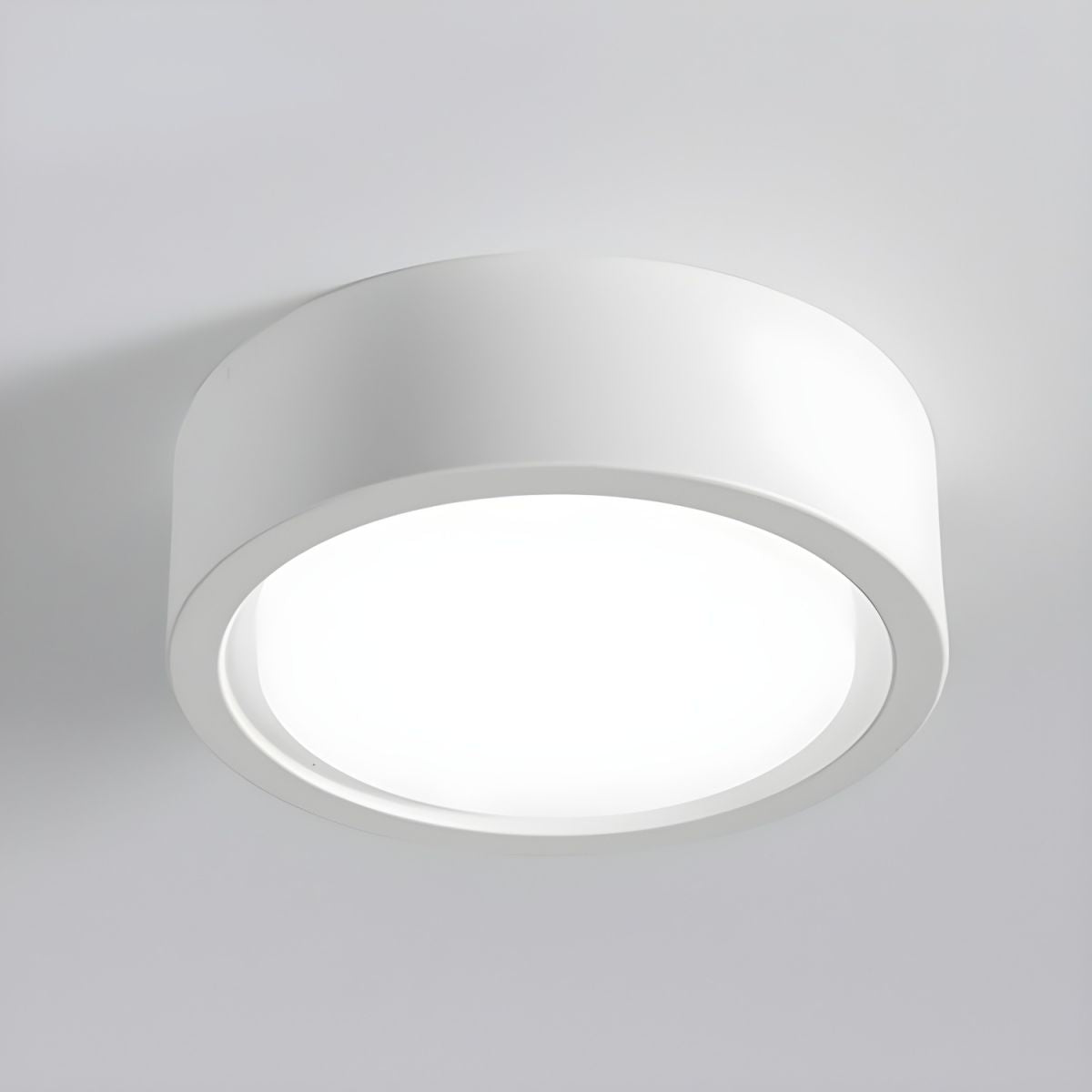 Flush Ceiling Light Nordic Style Indoor Lighting-Lighting > Ceiling Lights-casanuva-White-D18 × H7 cm(18W)-White Light-casanuva
