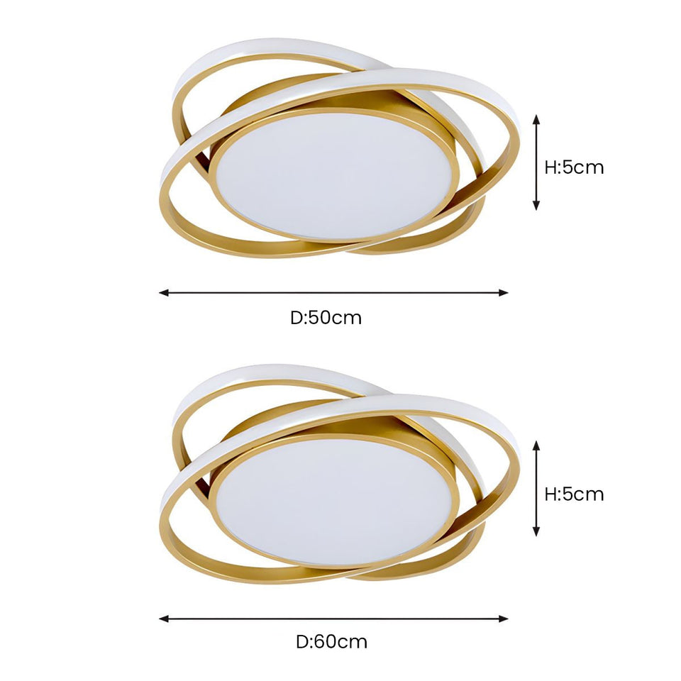 Flush Mount Ceiling Lamp for Bedroom with Stylish Design-Lighting > Ceiling Lights-casanuva-casanuva