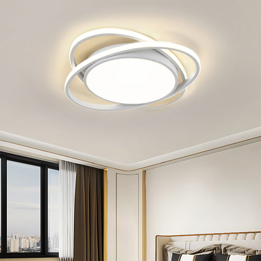 Flush Mount Ceiling Lamp for Bedroom with Stylish Design-Lighting > Ceiling Lights-casanuva-White-D50*H5cm-3 Color Change-casanuva