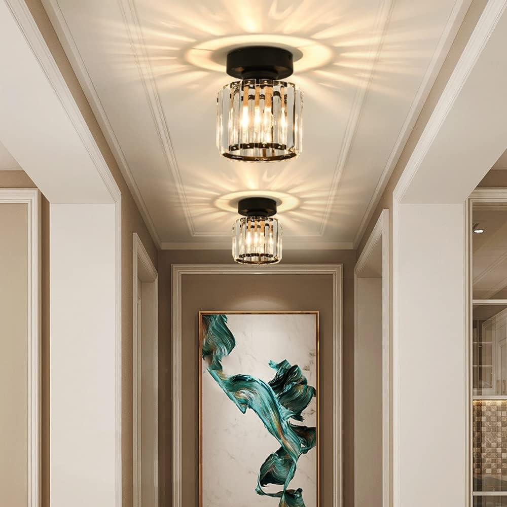 Flush Mount Ceiling Light 1-Light Modern Design-Lighting > Ceiling Lights-casanuva-Black-Circle(D20*20CM)-1 Piece-casanuva