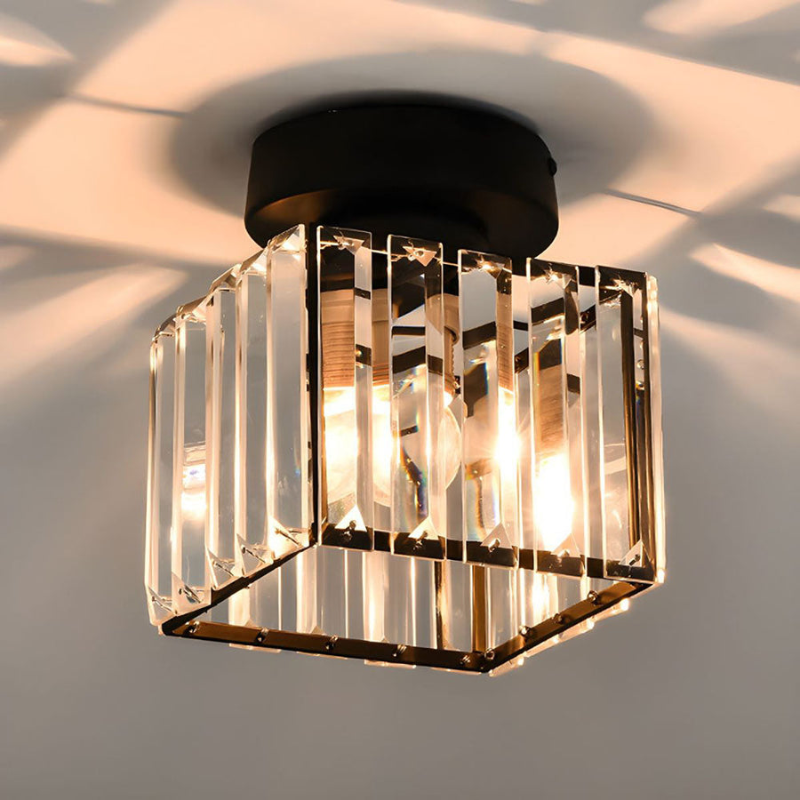 Flush Mount Ceiling Light 1-Light Modern Design-Lighting > Ceiling Lights-casanuva-Black-Square(D20*20CM)-1 Piece-casanuva