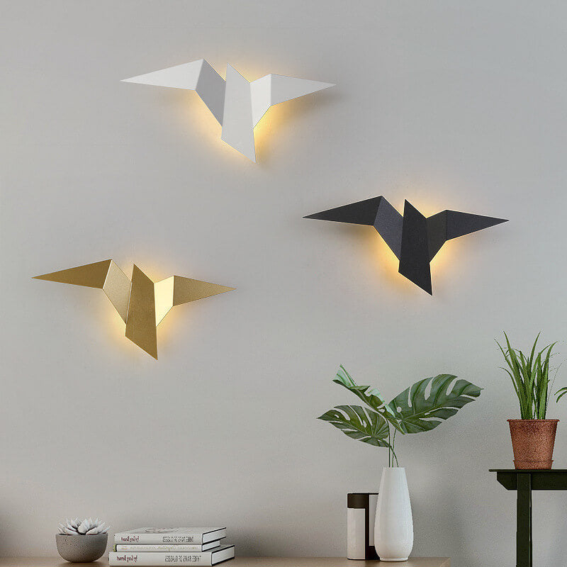 Flying Bird Metal LED Wall Sconce Light-Lighting > Wall Lights-casanuva-Black-Warm Light (3000K)-220V-240V-casanuva