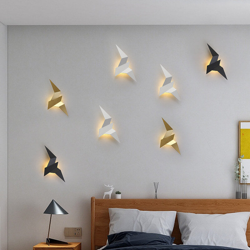 Flying Bird Metal LED Wall Sconce Light-Lighting > Wall Lights-casanuva-Black-White Light (6000K)-220V-240V-casanuva
