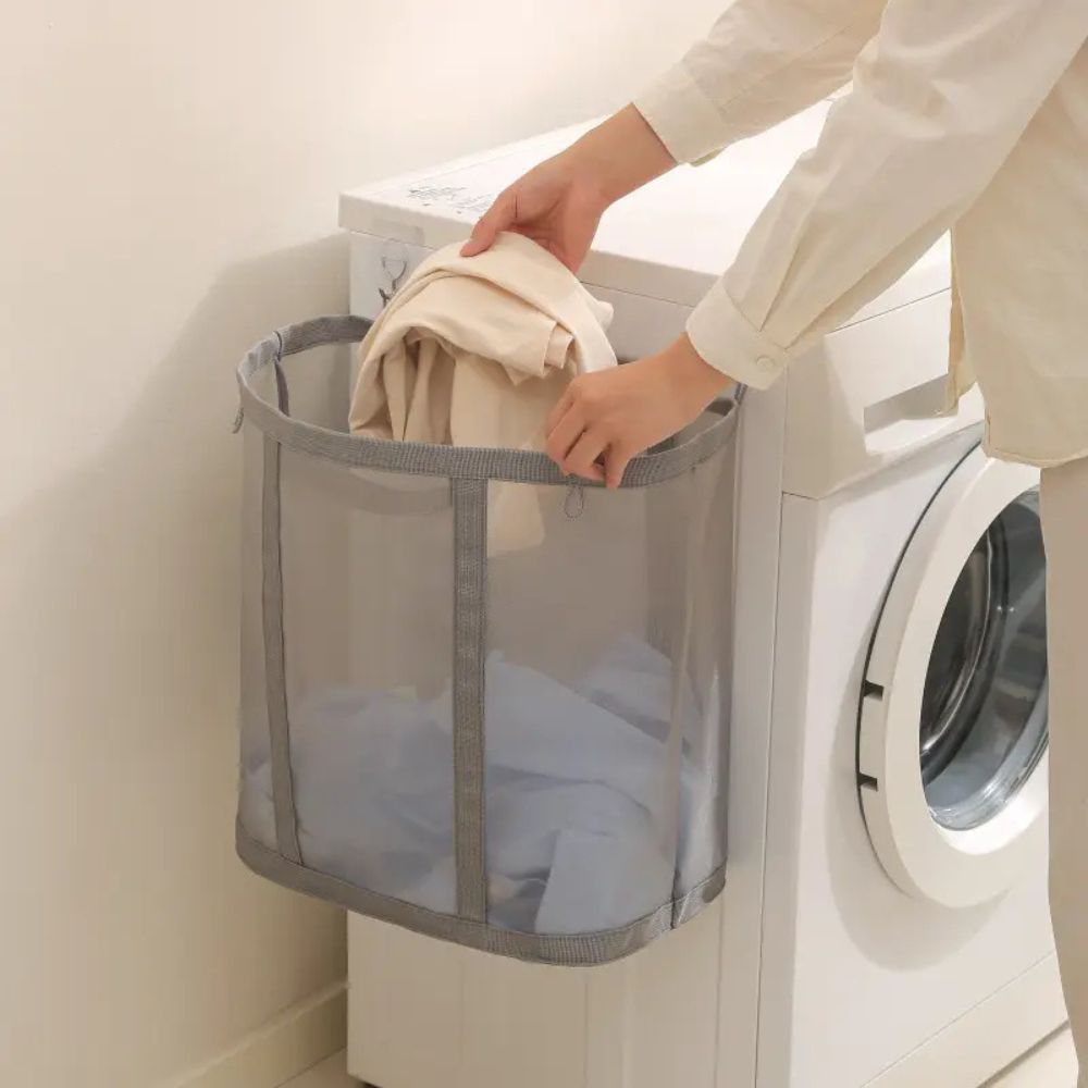 Foldable Laundry Basket Stylish Breathable Design for Tidy Spaces-Home Decor > Decorative Accessories-casanuva-casanuva