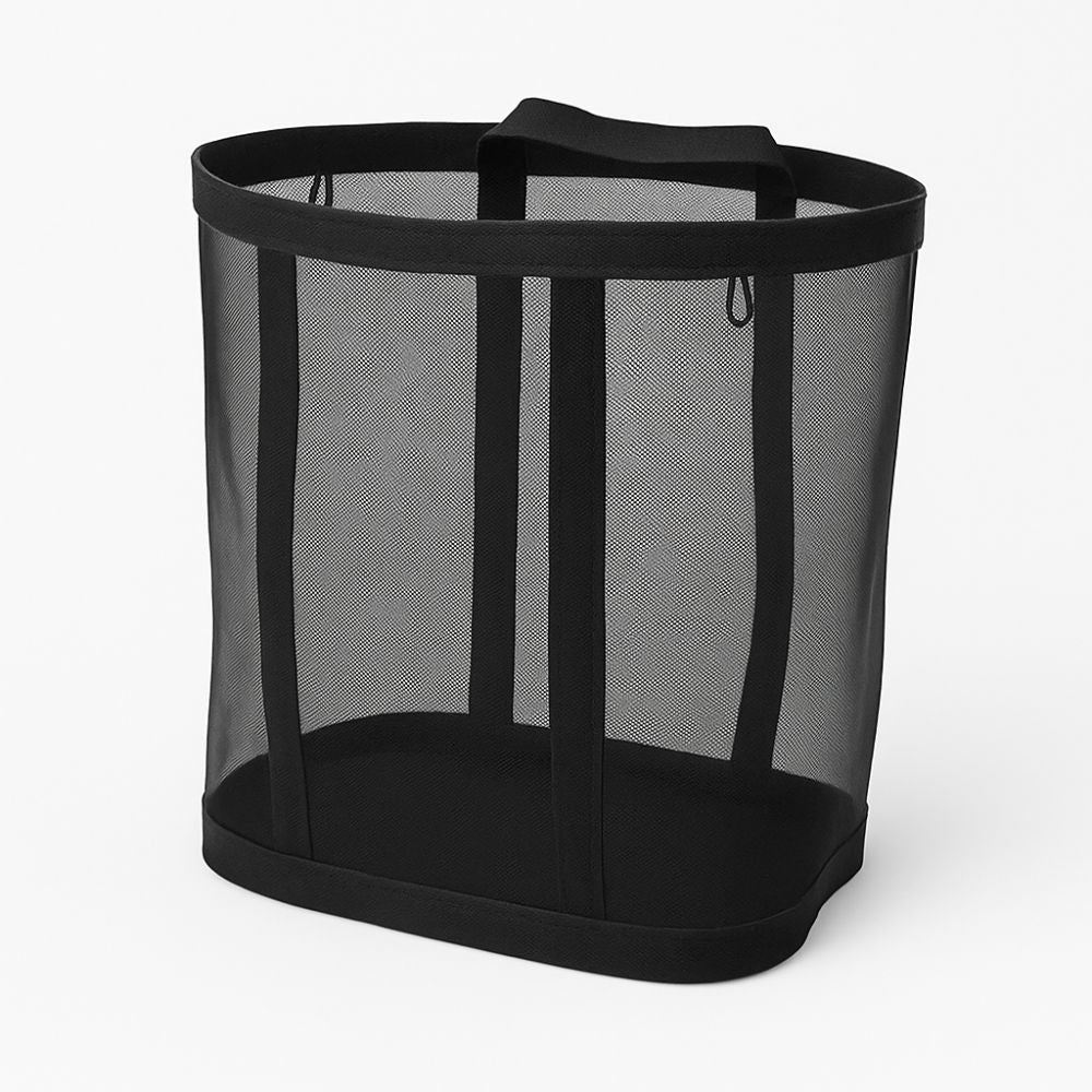 Foldable Laundry Basket Stylish Breathable Design for Tidy Spaces-Home Decor > Decorative Accessories-casanuva-Black-casanuva