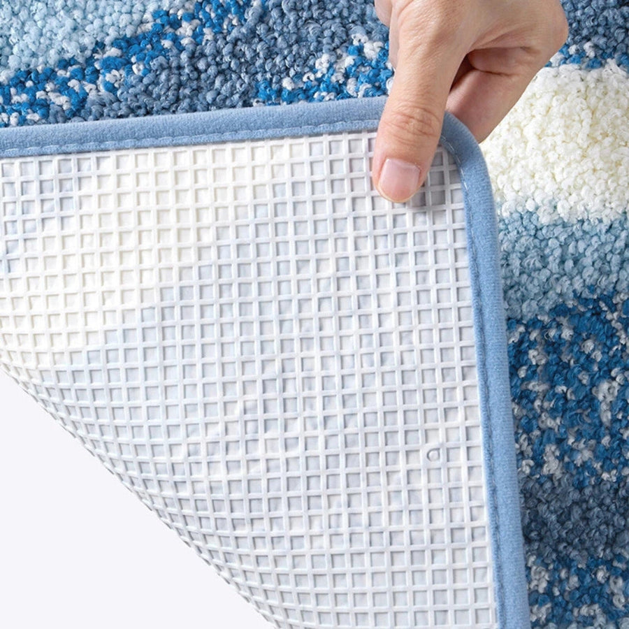Footprint Pattern Bath Mat-Bedding & Bath > Bath Mats-casanuva-casanuva