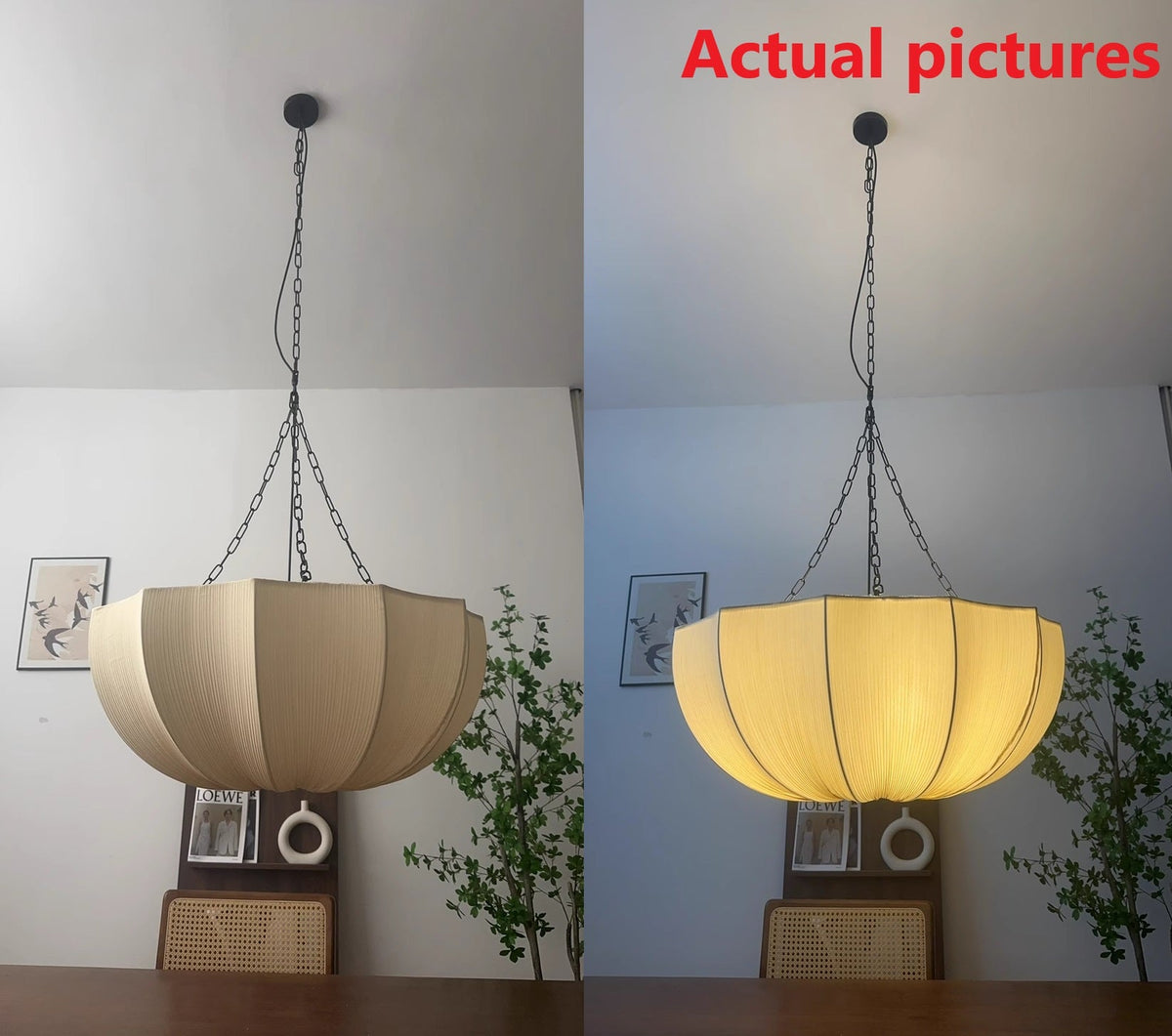 French Petal Semicircular Fabric Lampshade Iron Chandelier 3/5 Light-Lighting > Chandeliers & Pendant Lights-casanuva-casanuva