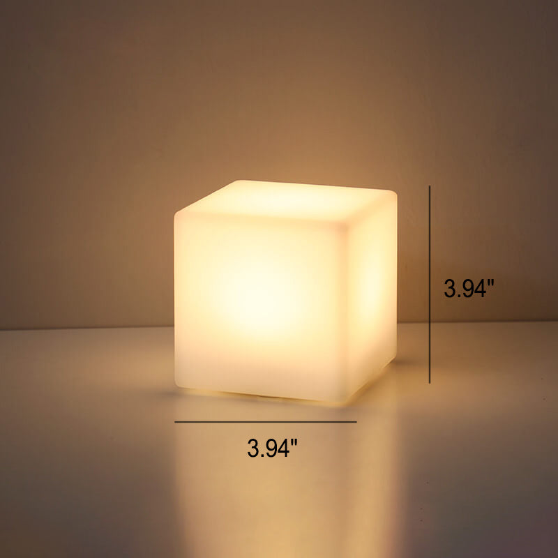 Geometric LED Battery Operated Remote Night Light Table Lamp-Lighting > Ambient Lighting-casanuva-casanuva