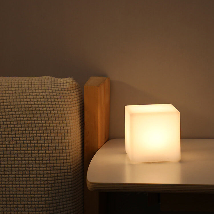 Geometric LED Battery Operated Remote Night Light Table Lamp-Lighting > Ambient Lighting-casanuva-casanuva