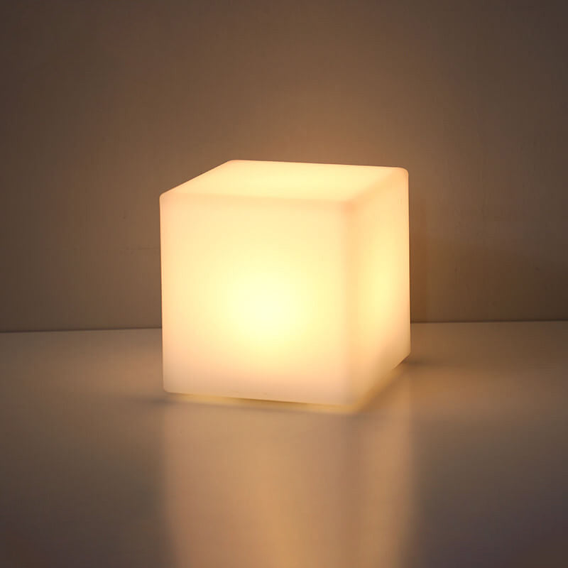 Geometric LED Battery Operated Remote Night Light Table Lamp-Lighting > Ambient Lighting-casanuva-Cube2-casanuva