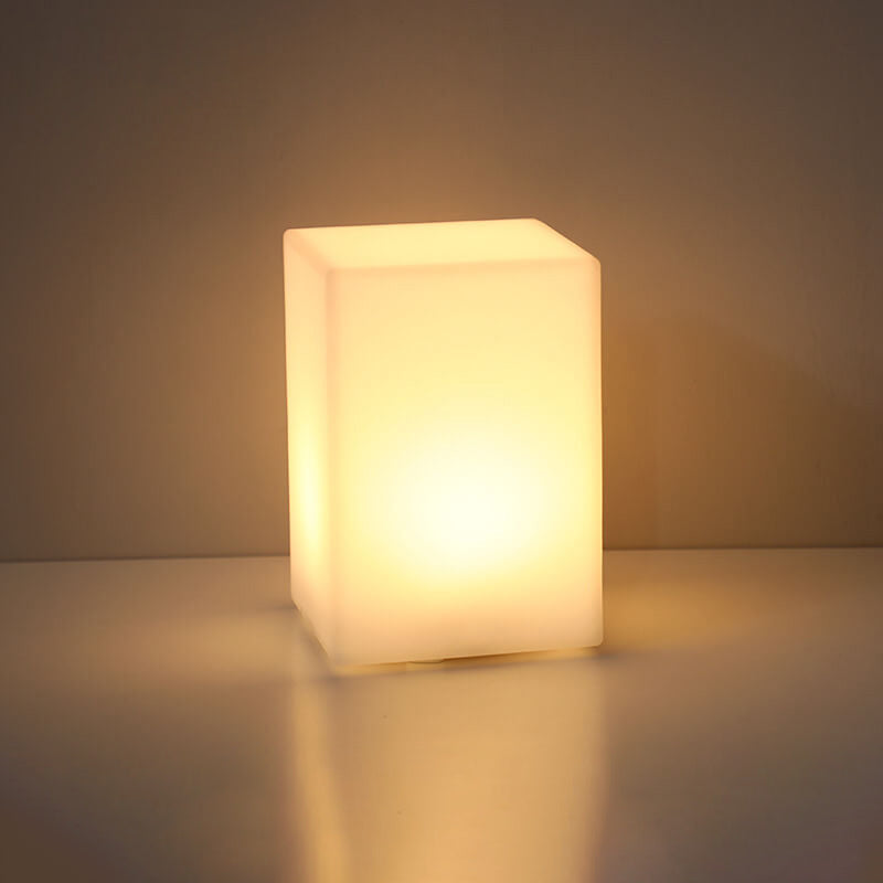 Geometric LED Battery Operated Remote Night Light Table Lamp-Lighting > Ambient Lighting-casanuva-Square column-casanuva