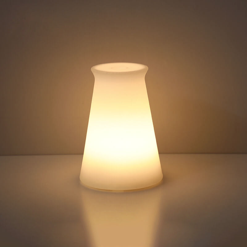 Geometric LED Battery Operated Remote Night Light Table Lamp-Lighting > Ambient Lighting-casanuva-Tapered Vase-casanuva