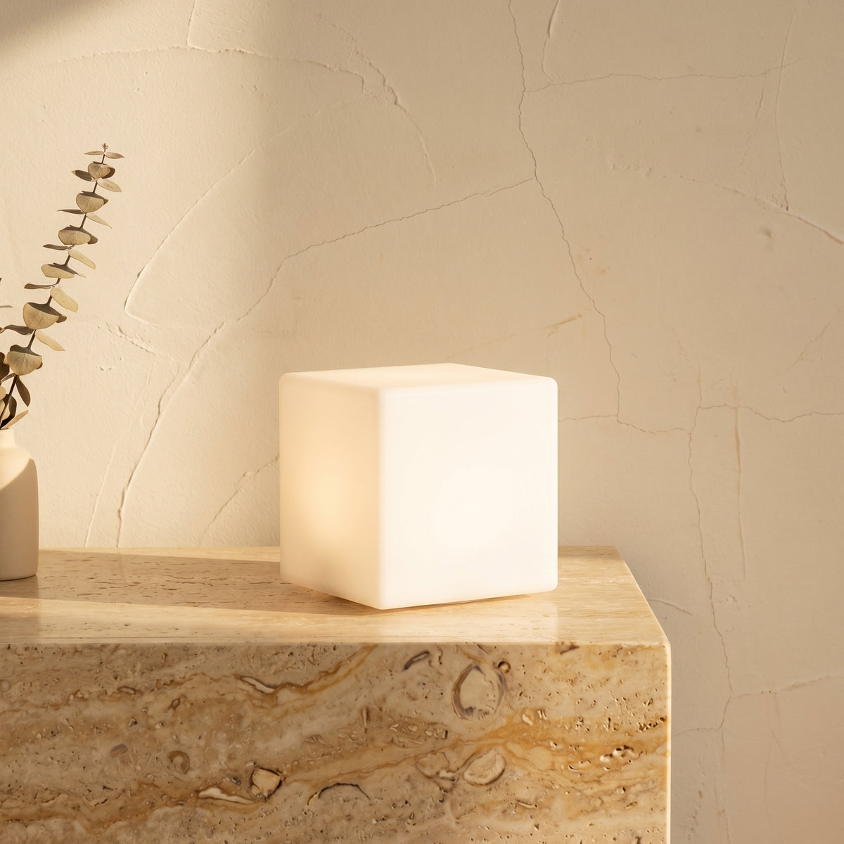 Geometric LED Battery Operated Remote Night Light Table Lamp-Lighting > Ambient Lighting-casanuva-casanuva