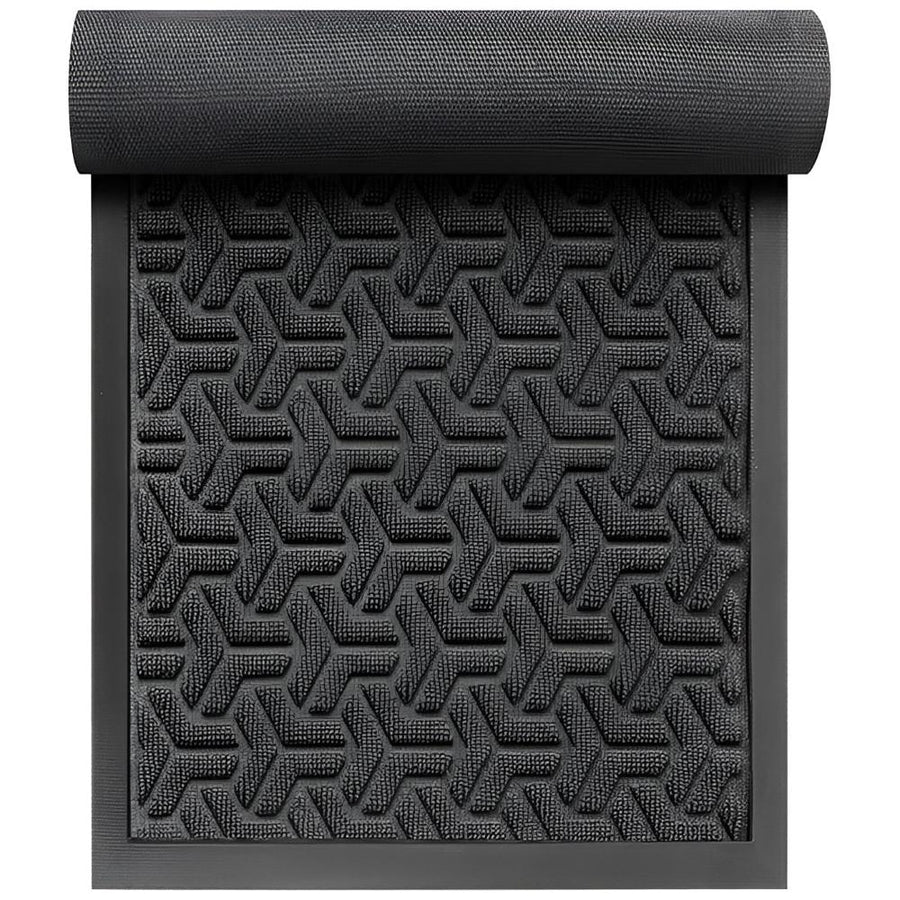 Geometric Pattern Entryway Door Mat-Rugs & Mats > Door Mats-casanuva-Black-17"x29"-casanuva