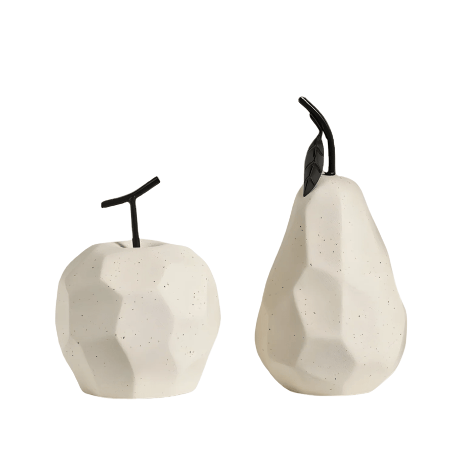 Geometric Resin Fruit Sculpture-Home Decor > Sculptures & Figurines-casanuva-casanuva