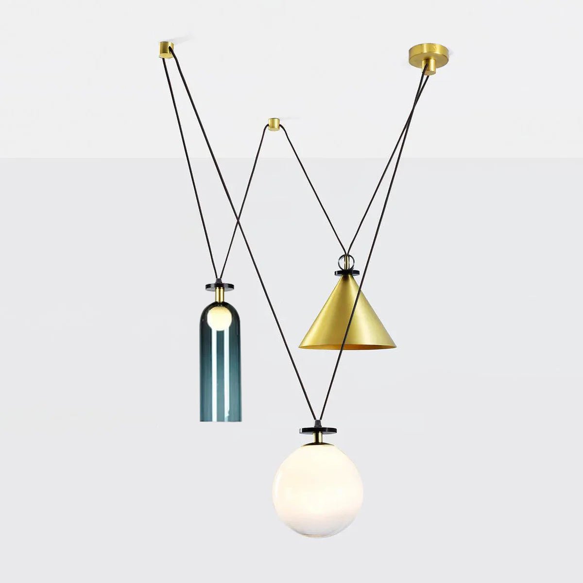 Geometric Shape Modern Chandelier Light Fixture-Lighting > Chandeliers & Pendant Lights-casanuva-60cmx120cm-casanuva